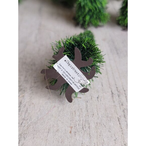 Dept 56 tree green mini pine village accessory Xmas set - Picture 6 of 6